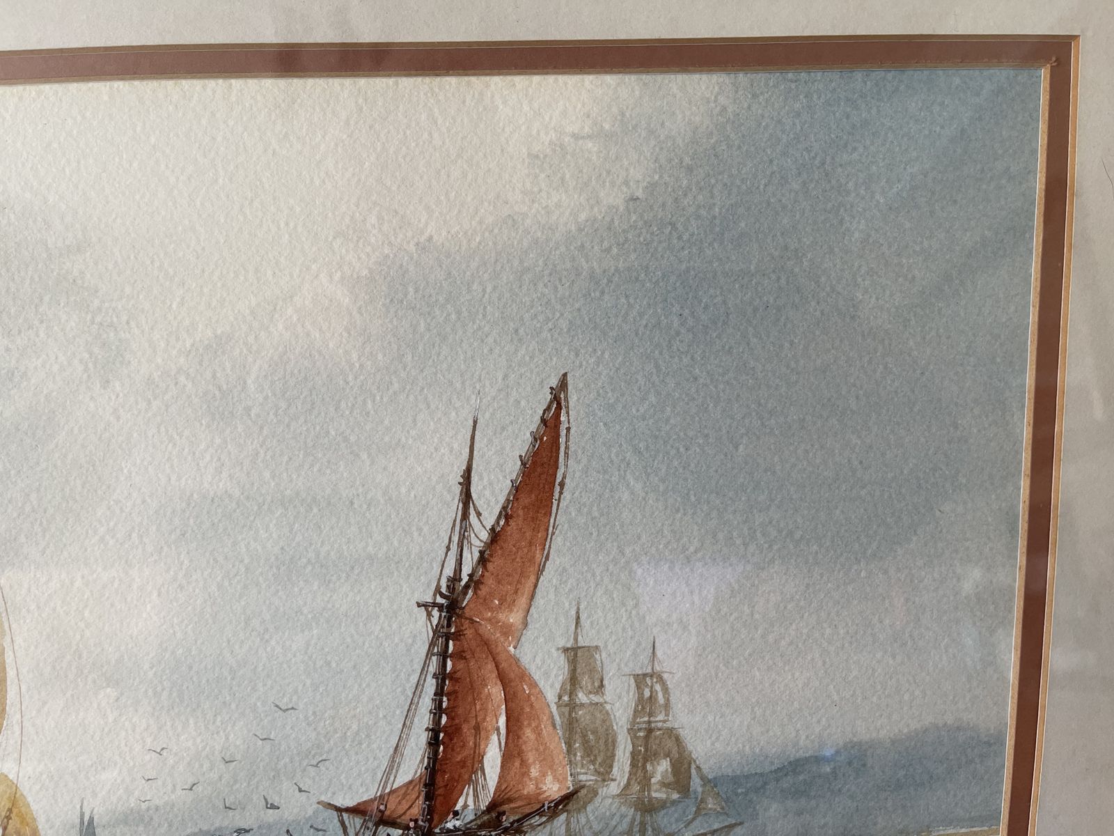 Original Kenneth Hammond Watercolour Painting 1991 photo Art
