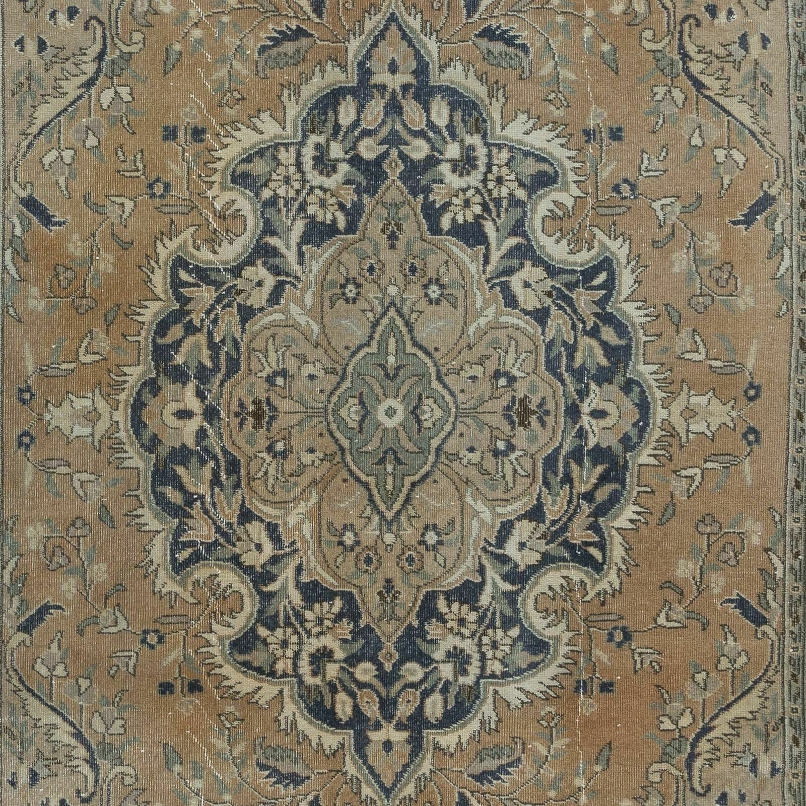 6.8x10.5 Ft One Of A Kind Vintage Tribal Rug, Handmade Turkish Carpet, Ca 1960 photo 778.0