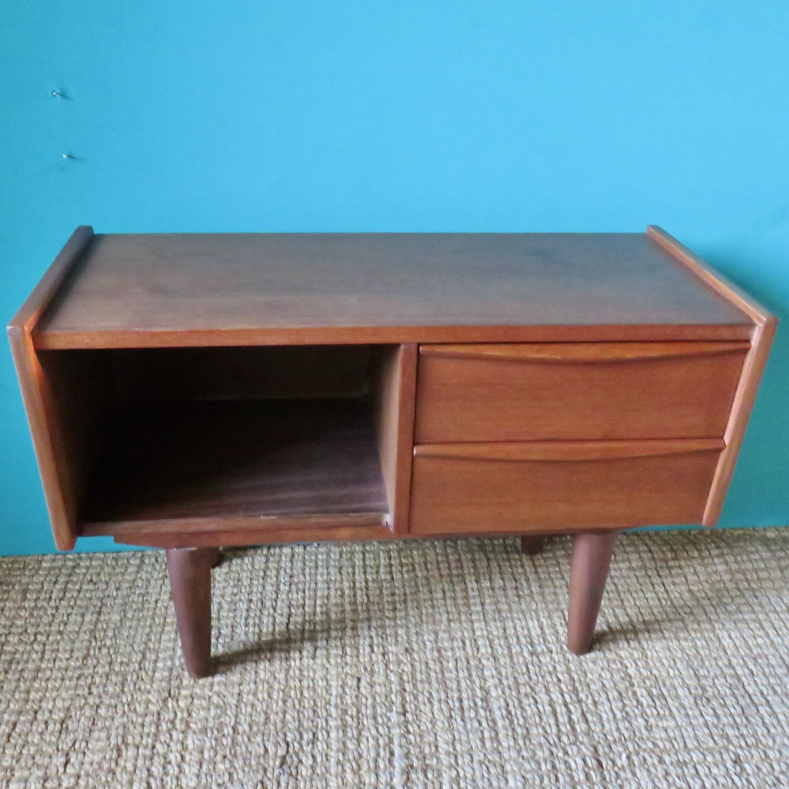 Small Teak Chest Of Drawers Or Entrance Console. Denmark 1960 photo furniture