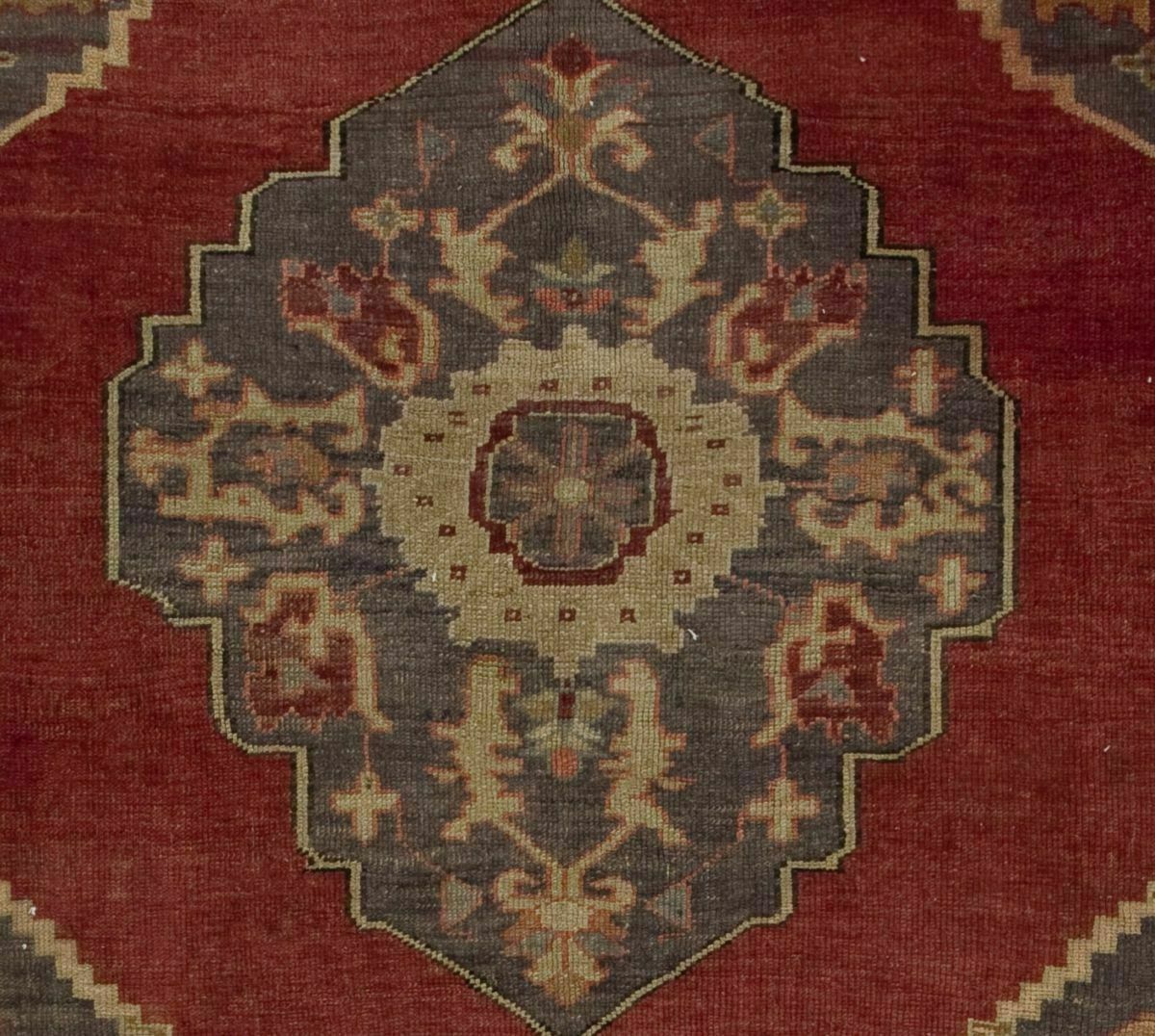 5.2x10.2 Ft Vintage Rug From A Turkish Village. 100% Soft Wool. Red, Gray, Beige photo Textiles