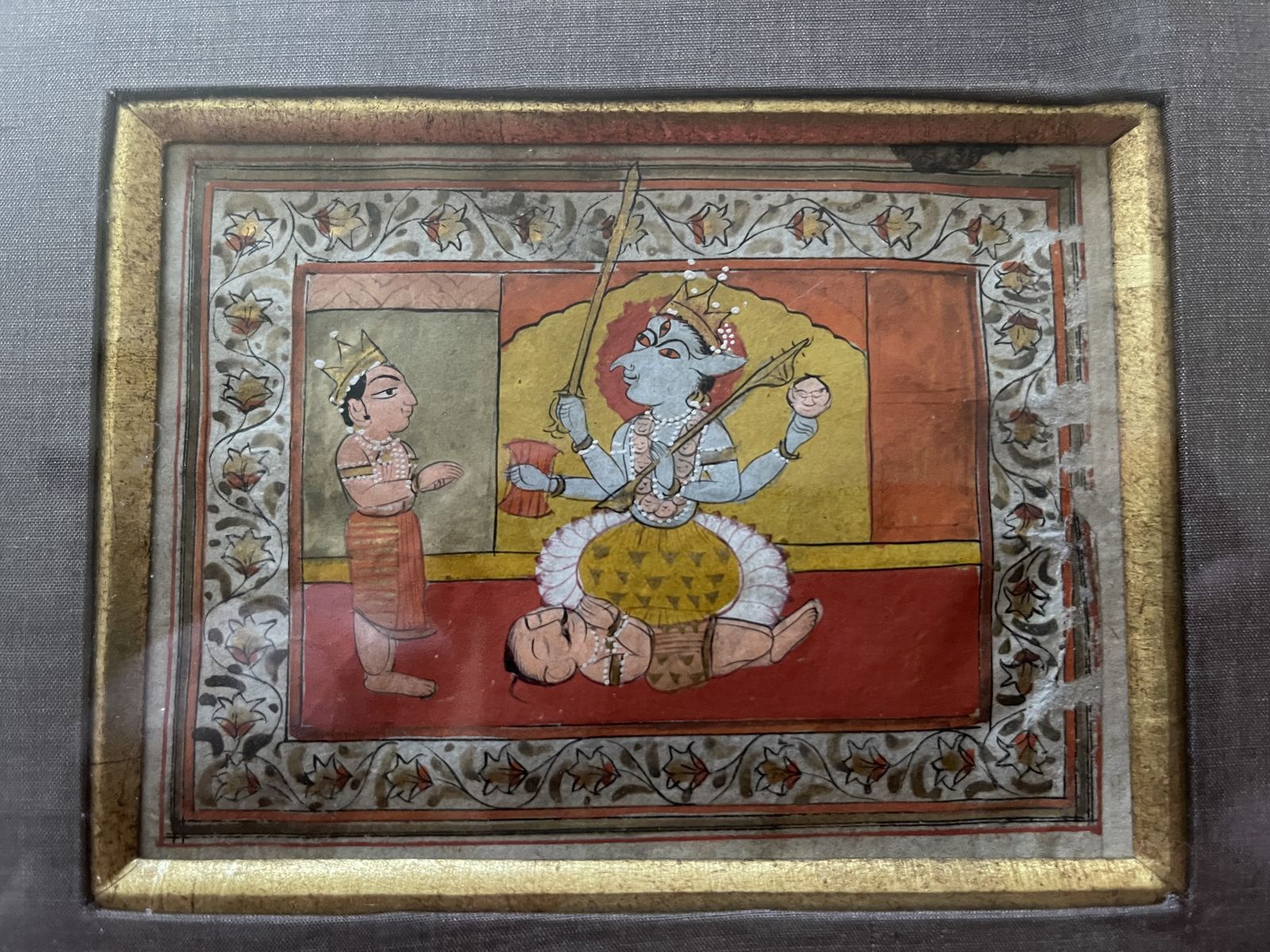 Set Of 8 Miniature Indian Watercolours photo buy