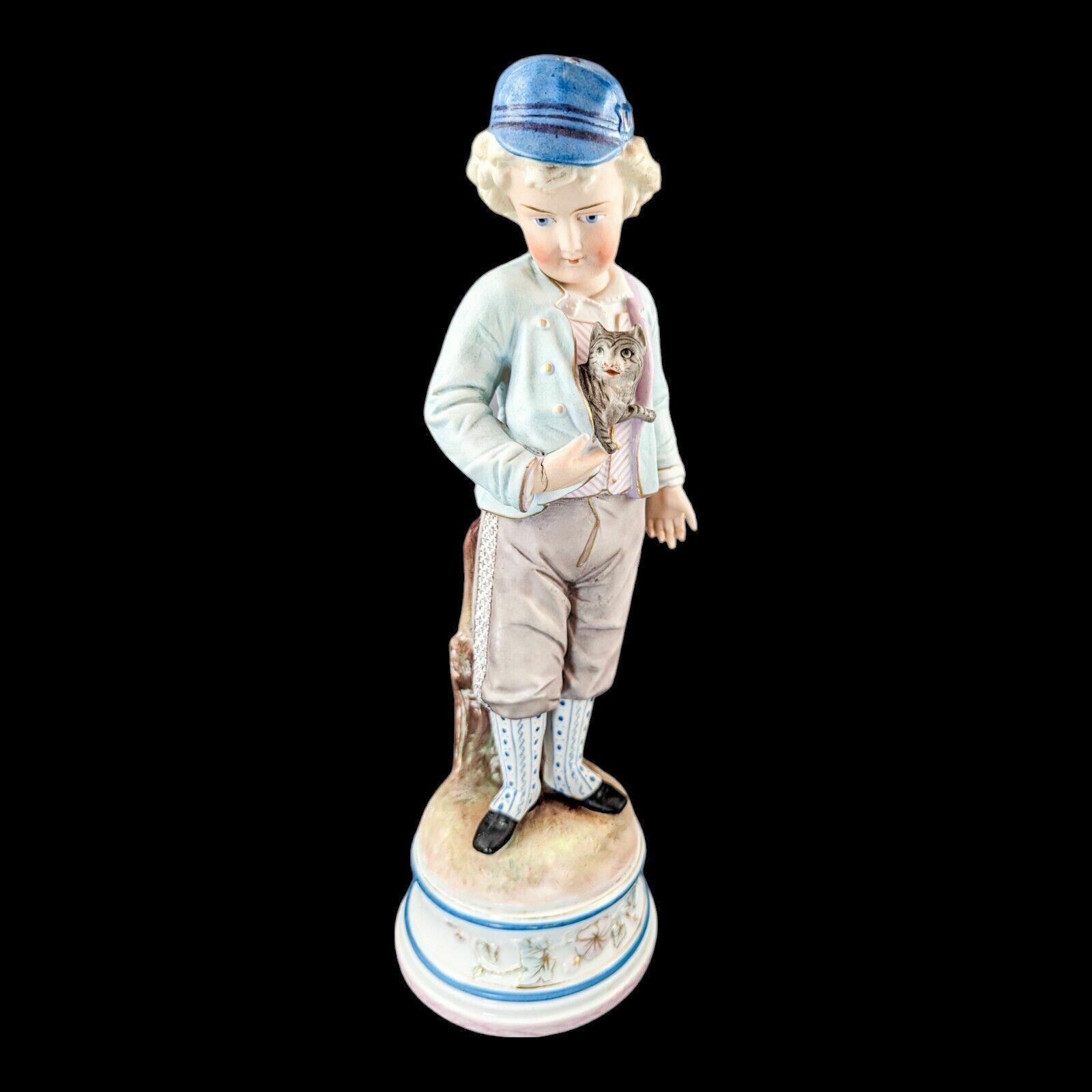 photo buy Pair Of Large Antique 19th Century French Bisque Porcelain Figurines