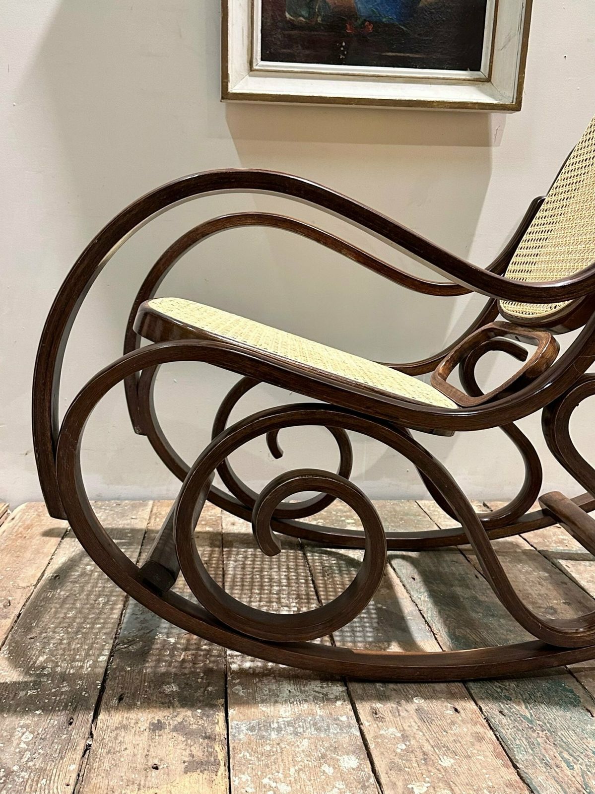 photo for sale 1950's Dead Stock Bentwood Rocking Chair 5 Available As New