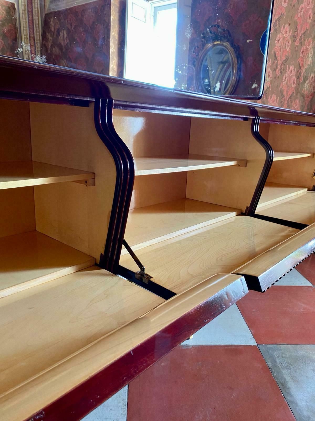Midcentury Modern Big Mahogany Sideboard, Osvaldo Borsani, Italy 1950 'S photo 8000.0
