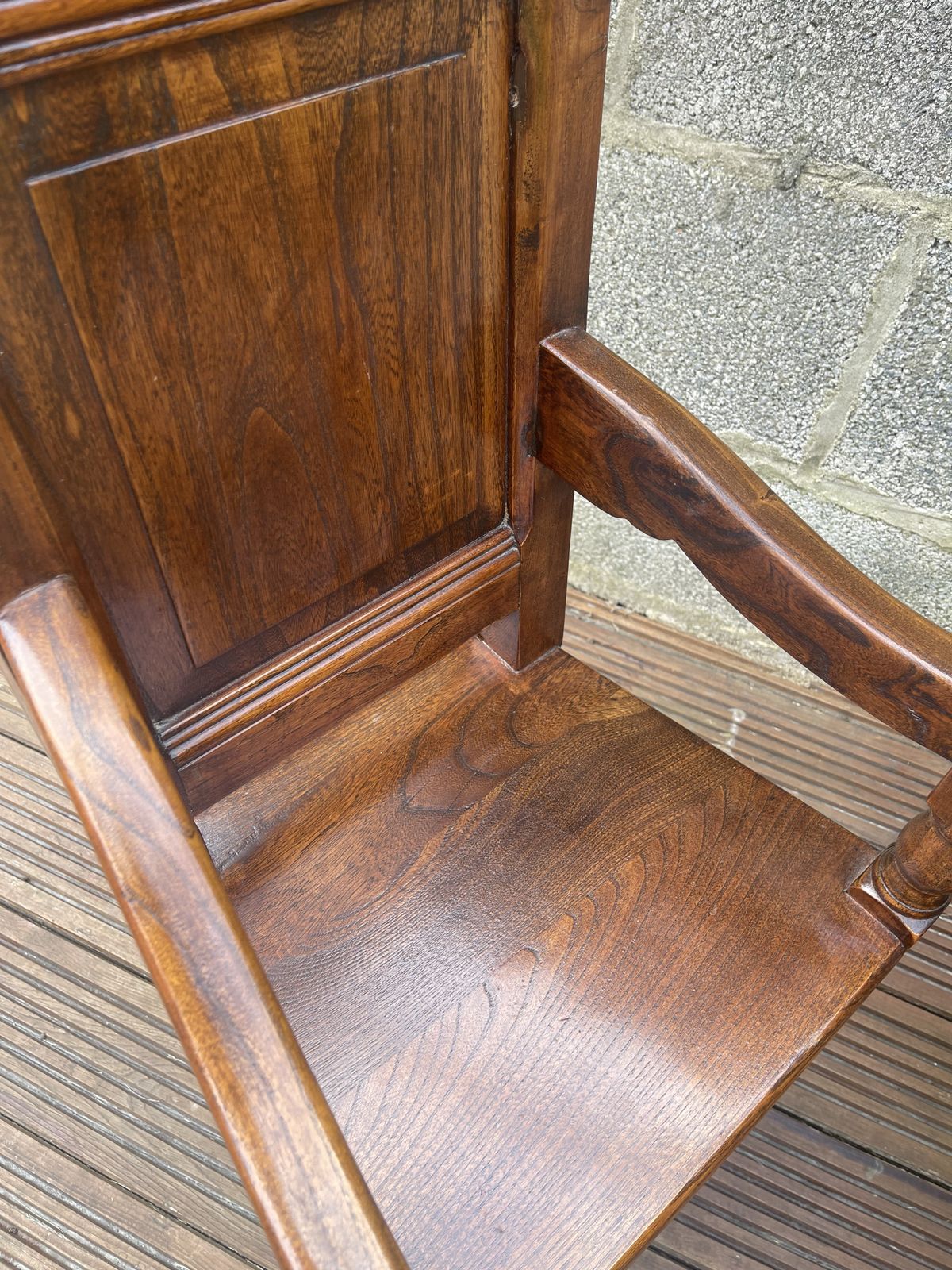 Pair Of Children's Elm Wainscot Chairs photo vinterior