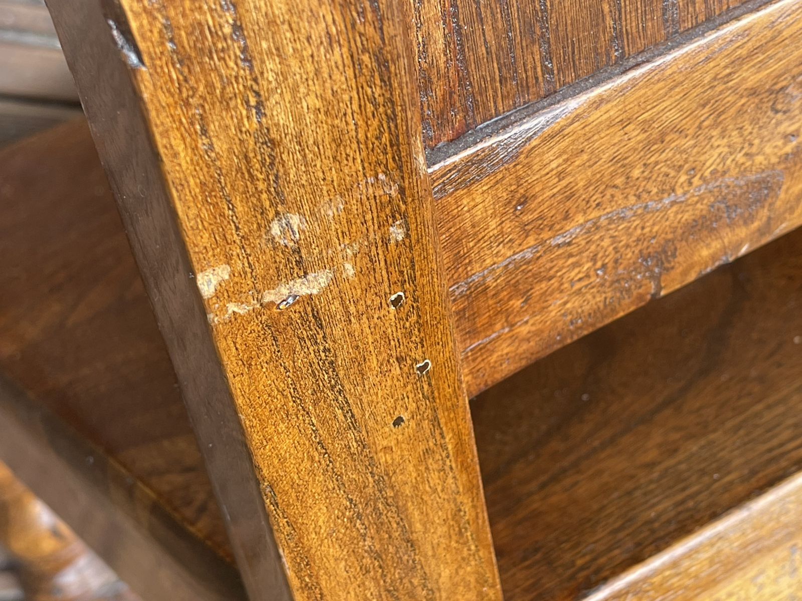 photo furniture Pair Of Children's Elm Wainscot Chairs
