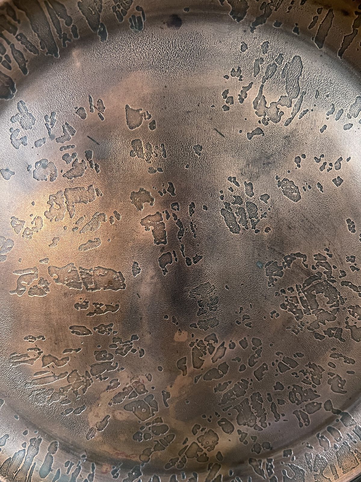 Vintage Pal Bell Judaica Israeli Brass/Copper Seder Passover Matzo Charger photo Home Decor