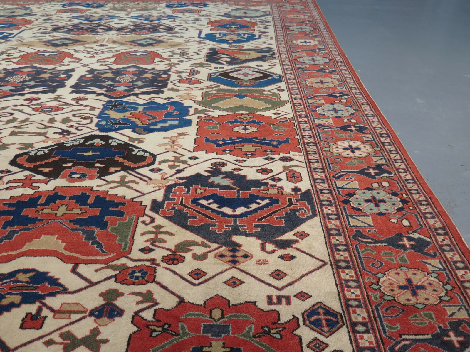 Unusual Azerbaijani Carpet, C. 1930 photo furniture