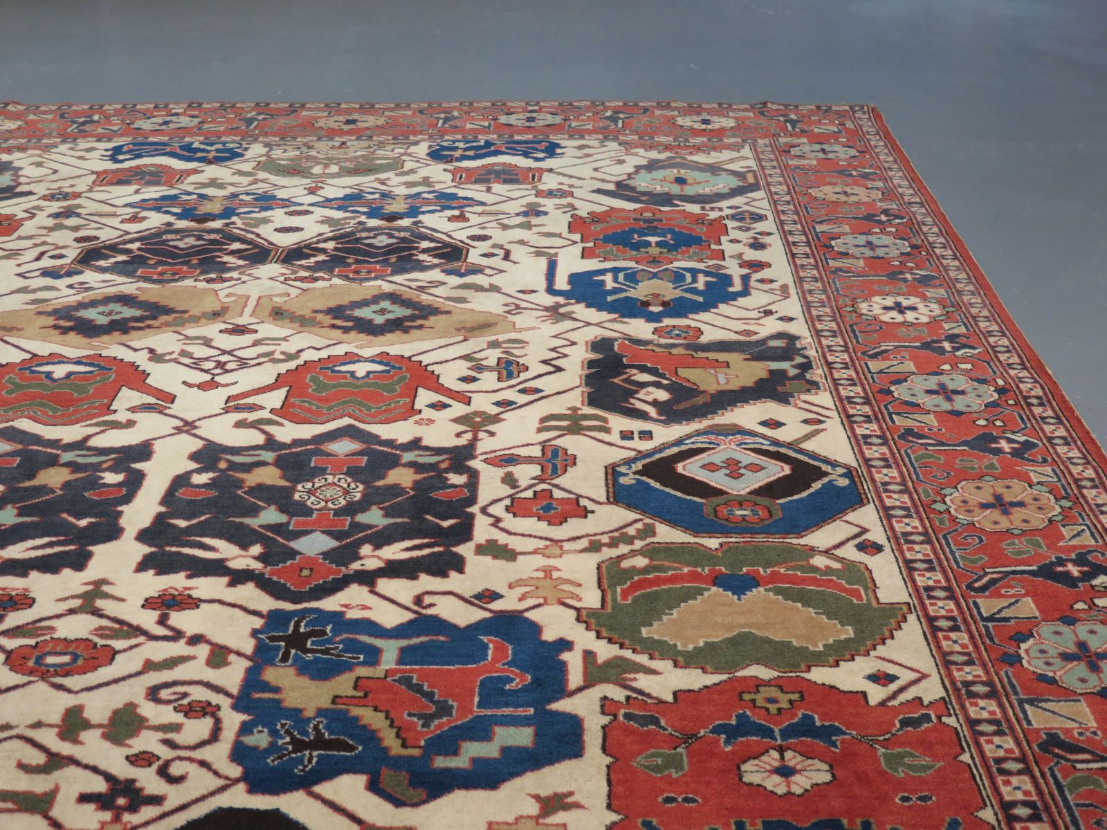 Unusual Azerbaijani Carpet, C. 1930 photo vinterior