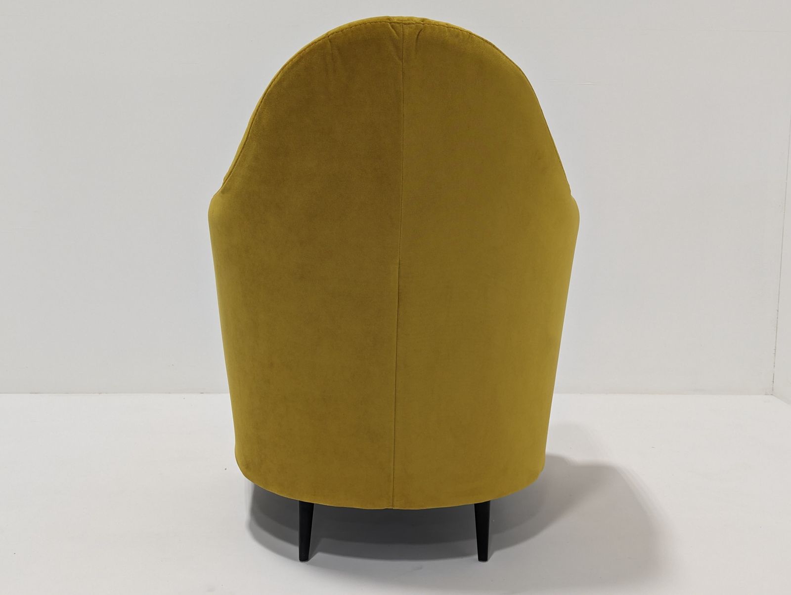 Golden Velvet Yellow Armchair photo Furniture