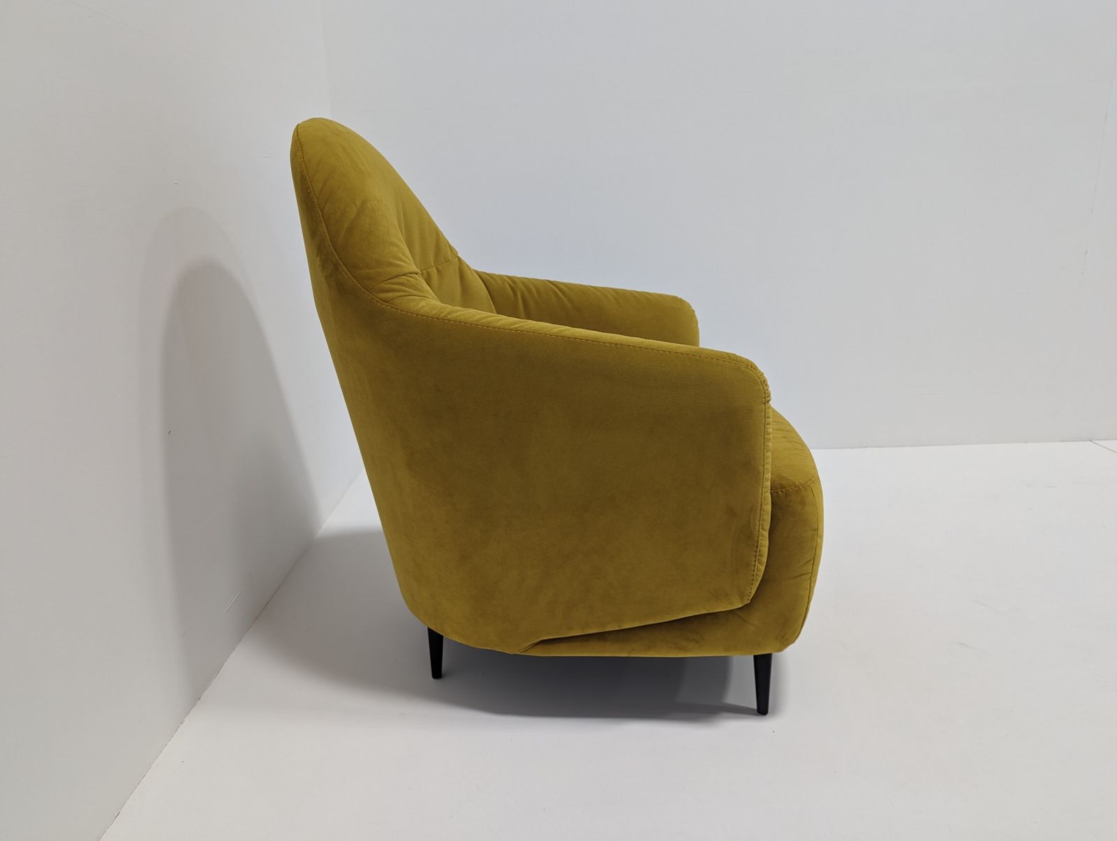 Golden Velvet Yellow Armchair photo vintage