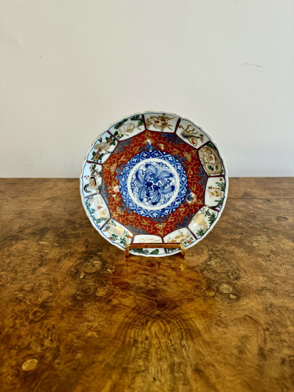 Unusual Collection Of Five Antique Japanese Imari Plates photo for sale