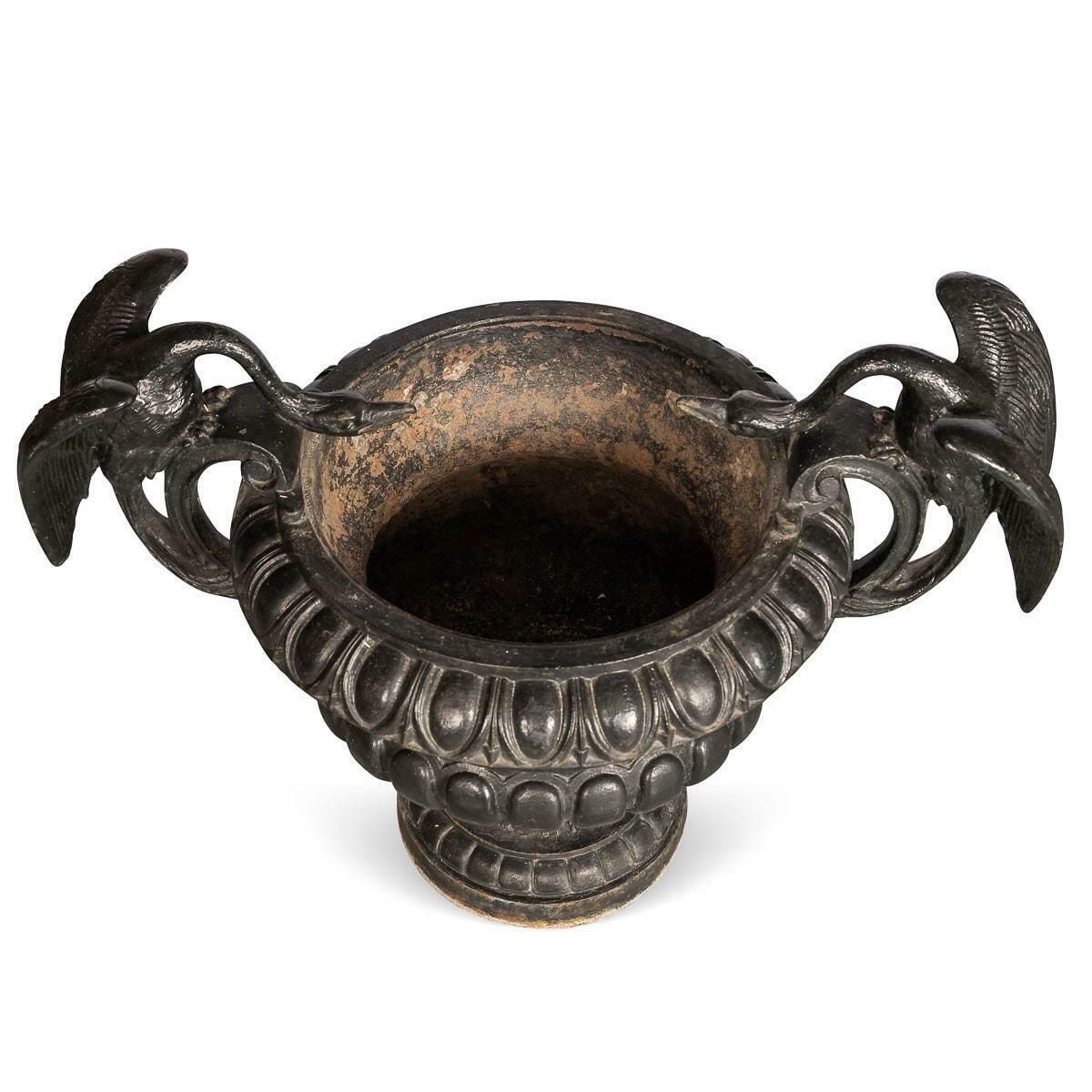 20th Century Set Of 4 Cast Iron Jardinieres, S Zamboni E Hijos, Argentina C.1900 photo Garden Decor