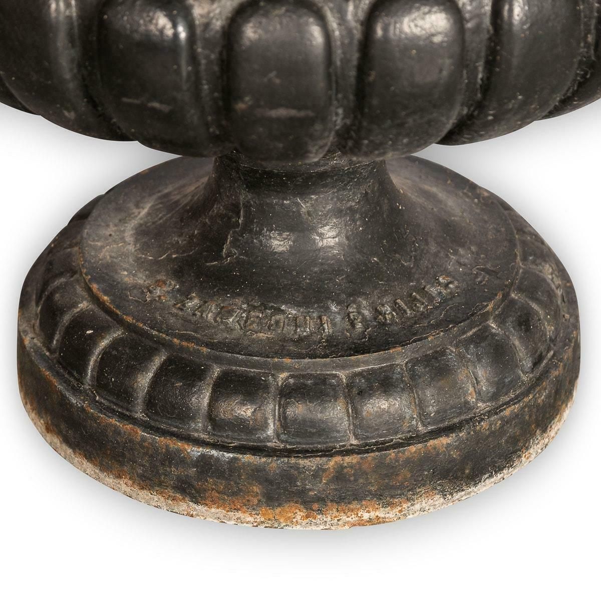 photo buy 20th Century Set Of 4 Cast Iron Jardinieres, S Zamboni E Hijos, Argentina C.1900