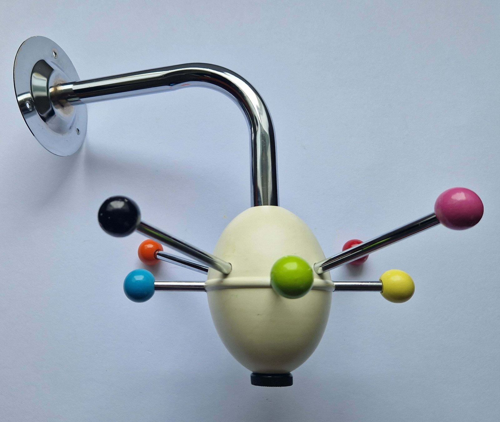 photo for sale Pair Of Midcentury Wall Coat Racks Sputnik, Osvaldo Borsani, Tecno, Italy, 1970s