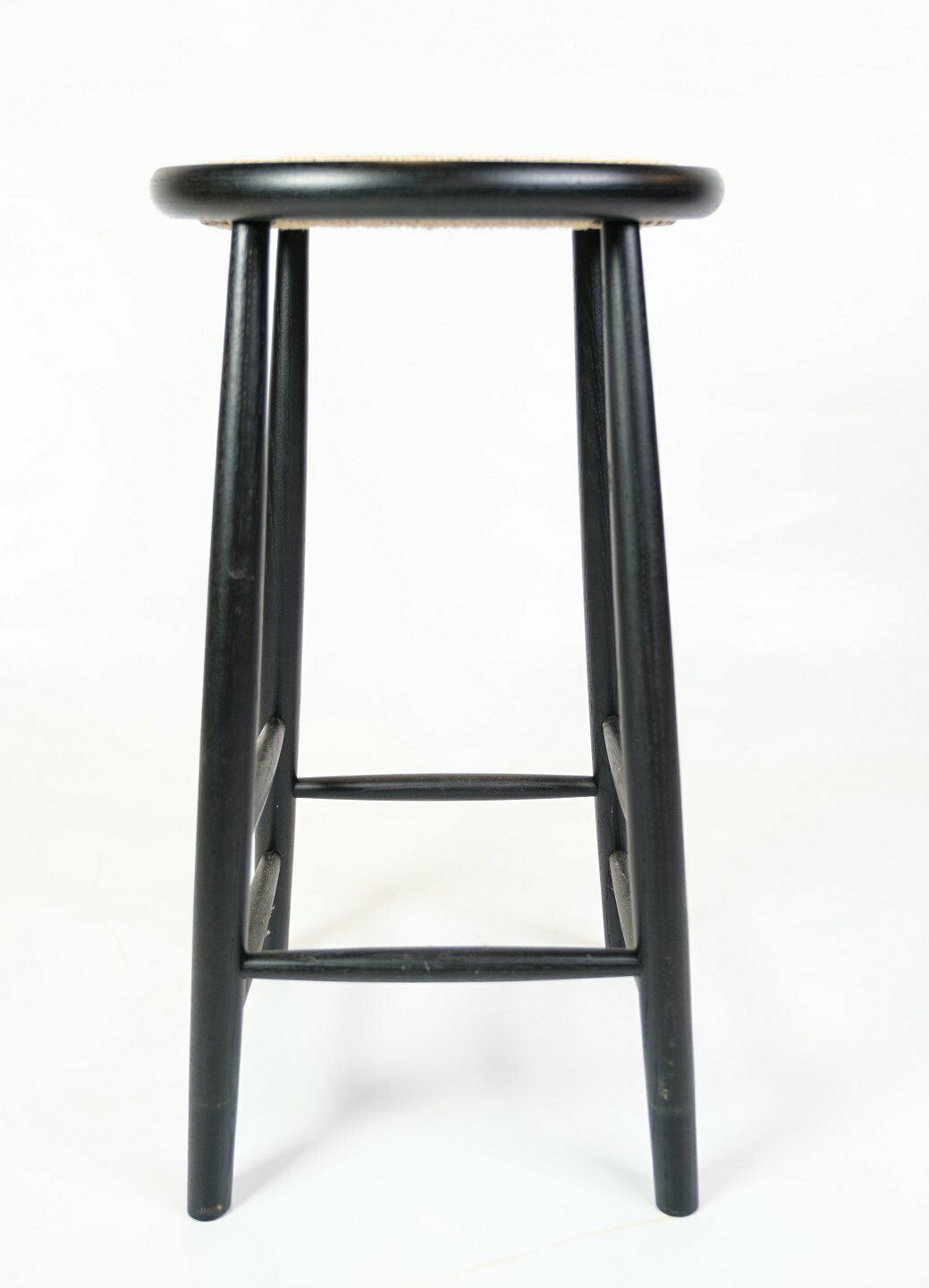 Bar Chair Model J165b In Black Lacquered Wood  By Jørgen Bækmark  For Fdb Furniture photo Furniture