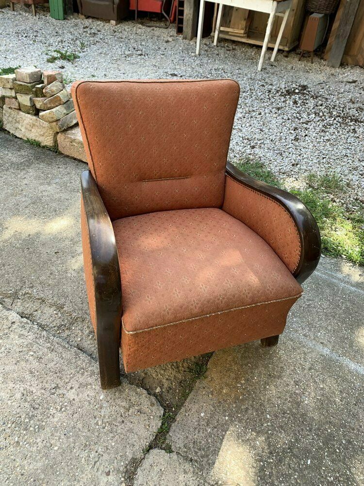Hungarian Art Deco Armchair, 1930s, Set Of 2