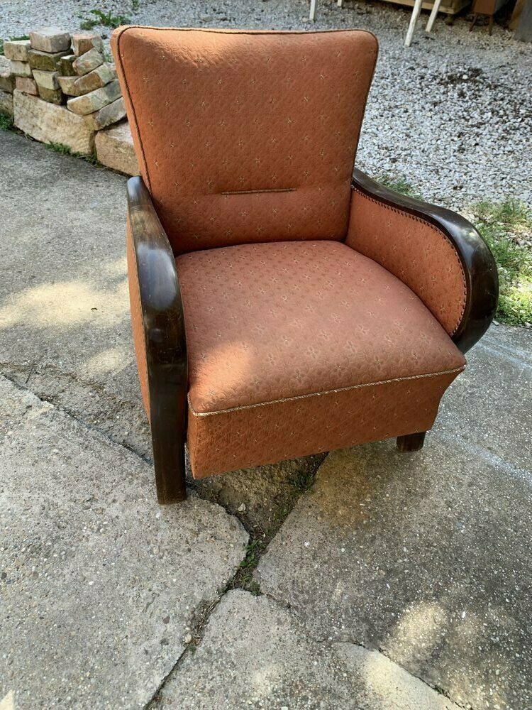 Hungarian Art Deco Armchair, 1930s, Set Of 2 photo furniture