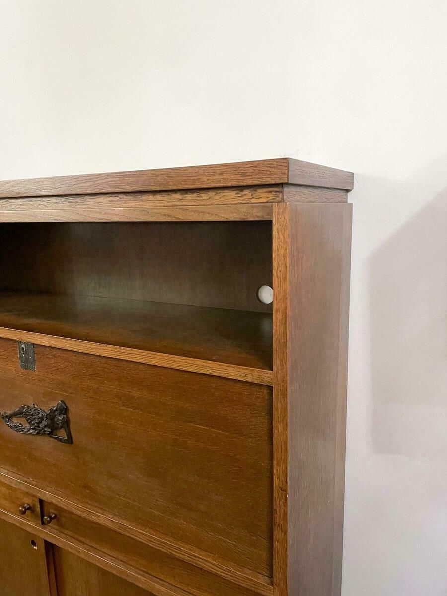 Mid Century Modern Wooden Secretary By Emiel Veranneman, 1950s photo vinterior