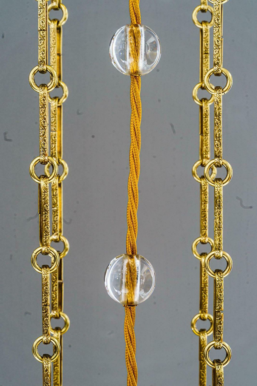 photo for sale Art Deco Pendant With Original Red Antique Glasses Vienna Around 1920s