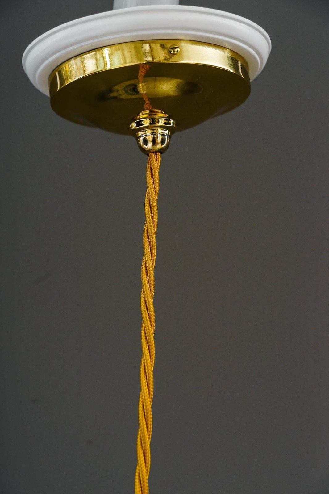 photo buy Art Deco Pendant With Opaline Glass Shade Vienna Around 1920s