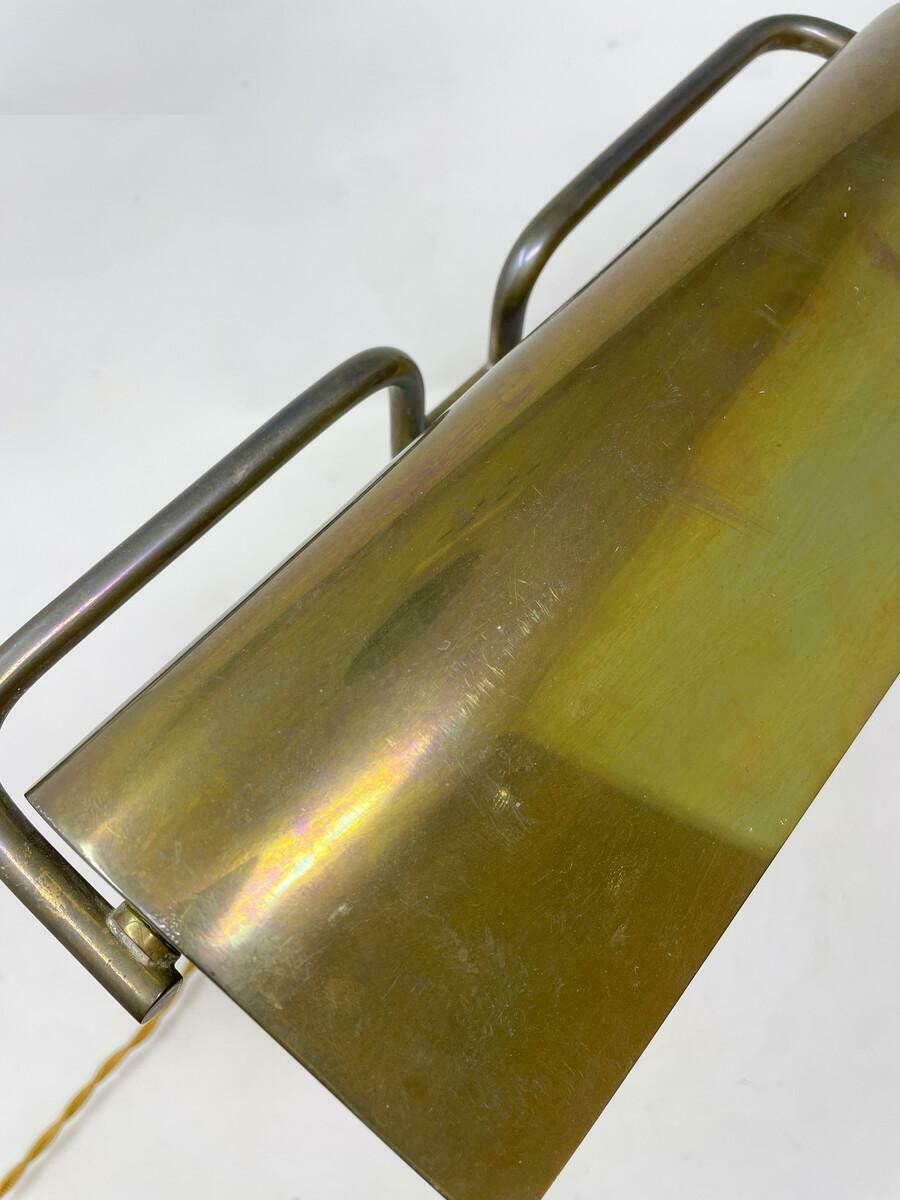 Mid Century Modern Glass & Brass Table Lamp Attributed To Pietro Chiesa, 1950s photo 3474.0