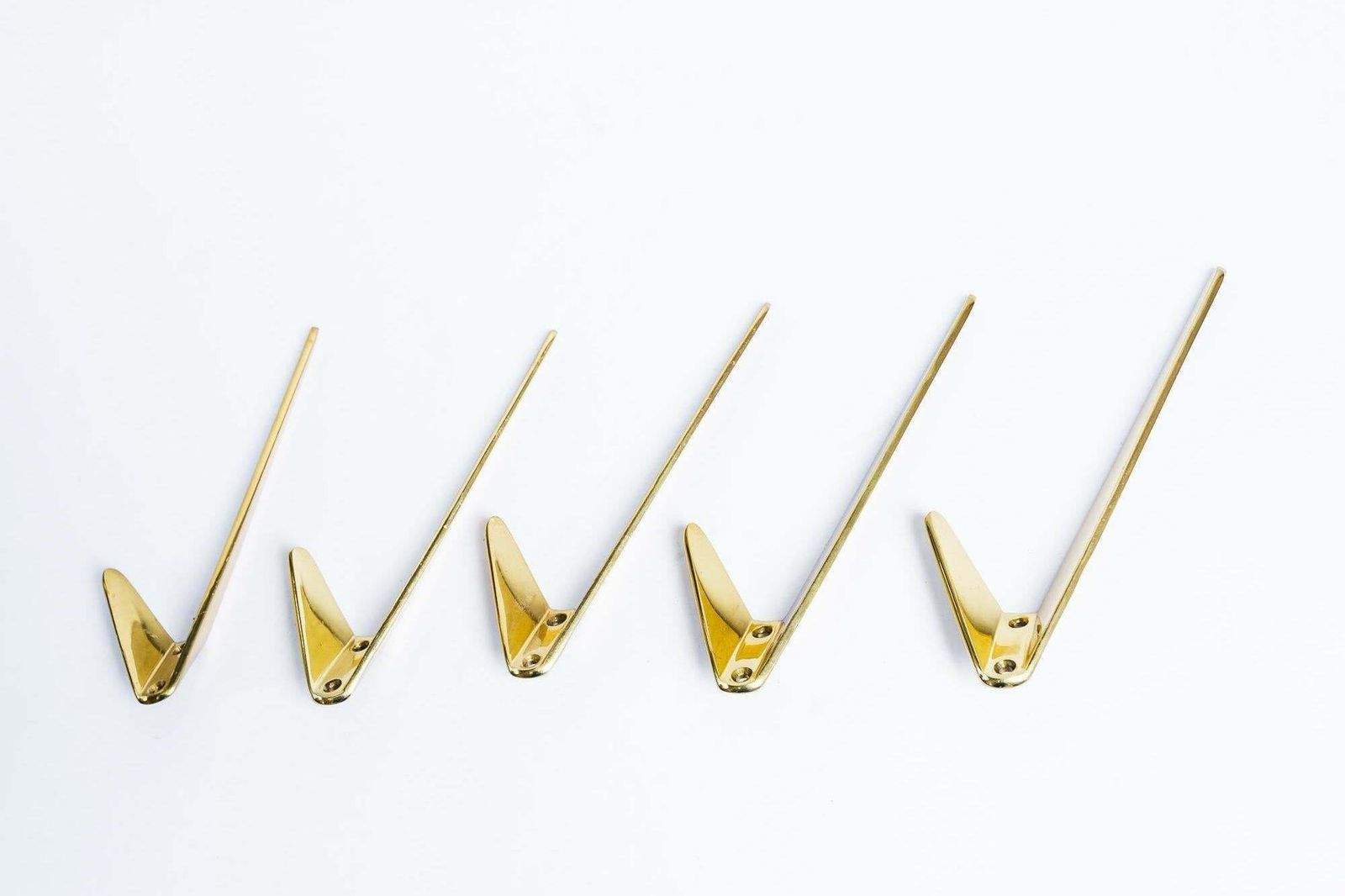 5 Asymetric Wall Hooks By Hertha Baller Austria, 1950s ( Price Per Piece ) photo 105.0