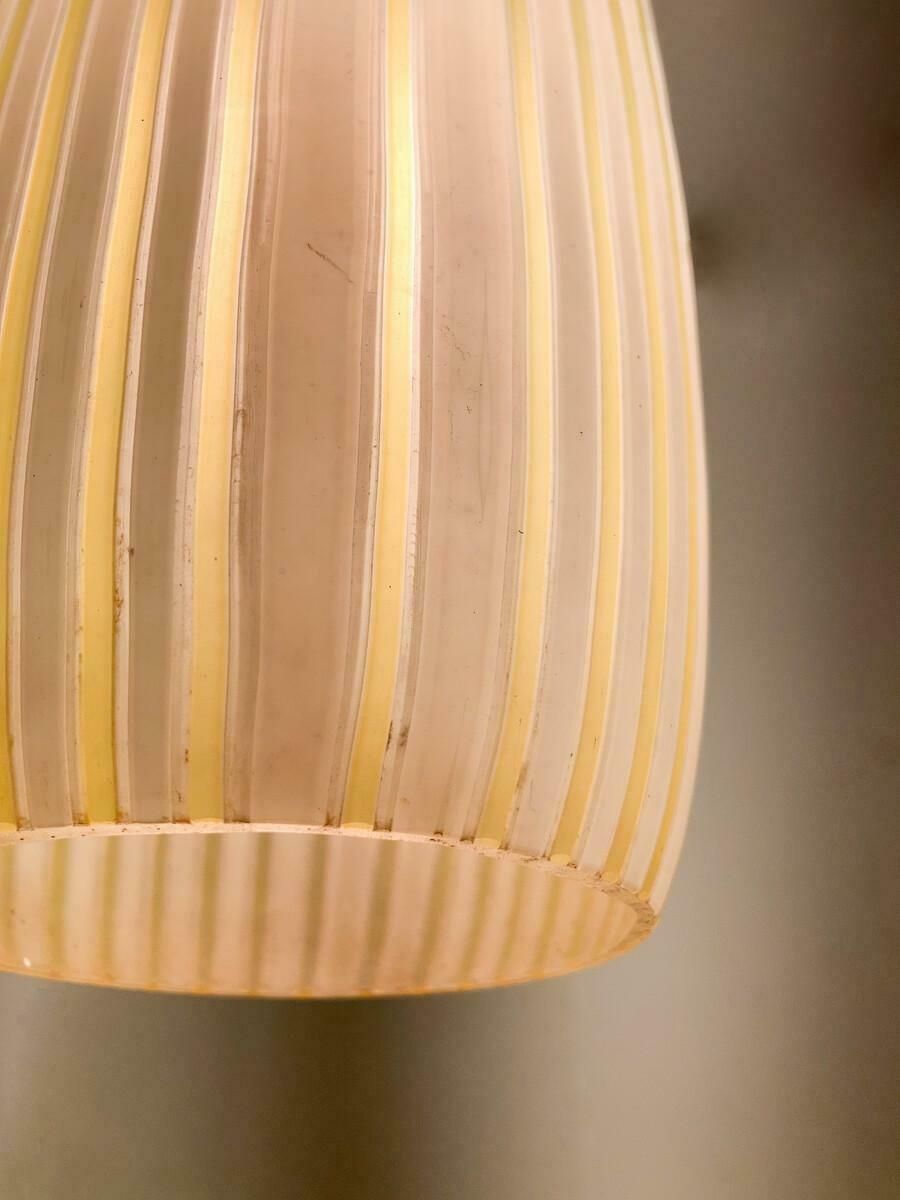 Mid Century Modern Yellow Glass Suspension, Italy, 1960s photo 948.0