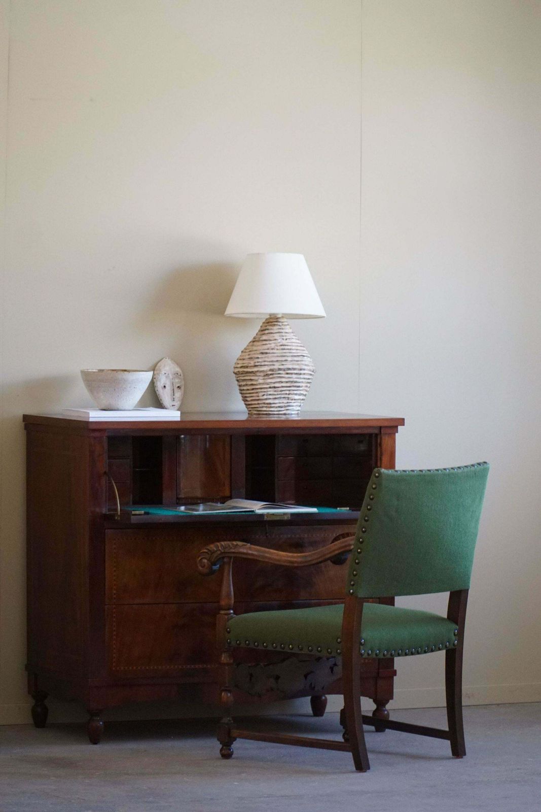 Armchairs In Oak & Wool, Louis XIII Style, By A French Cabinetmaker In The 1930s photo Furniture