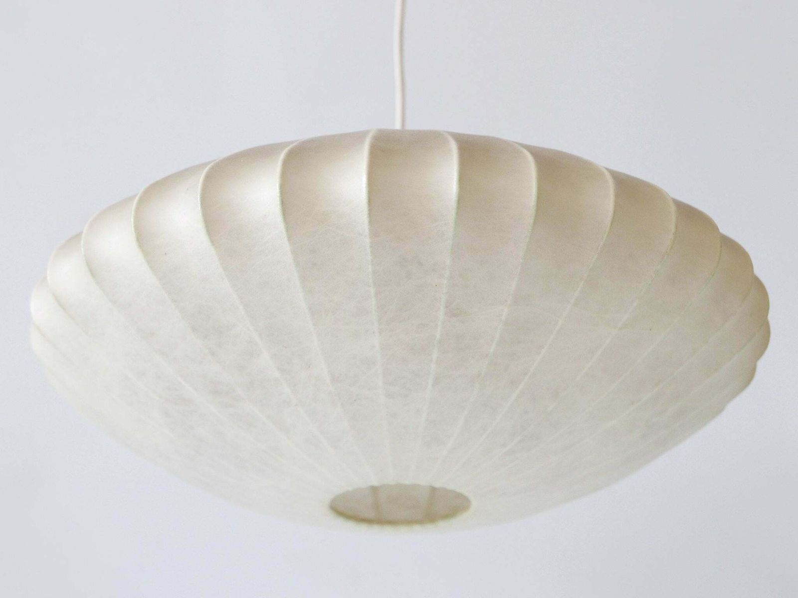 Rare Mid Century Modern Cocoon Pendant Lamp Or Hanging Light By Goldkant 1960s photo furniture