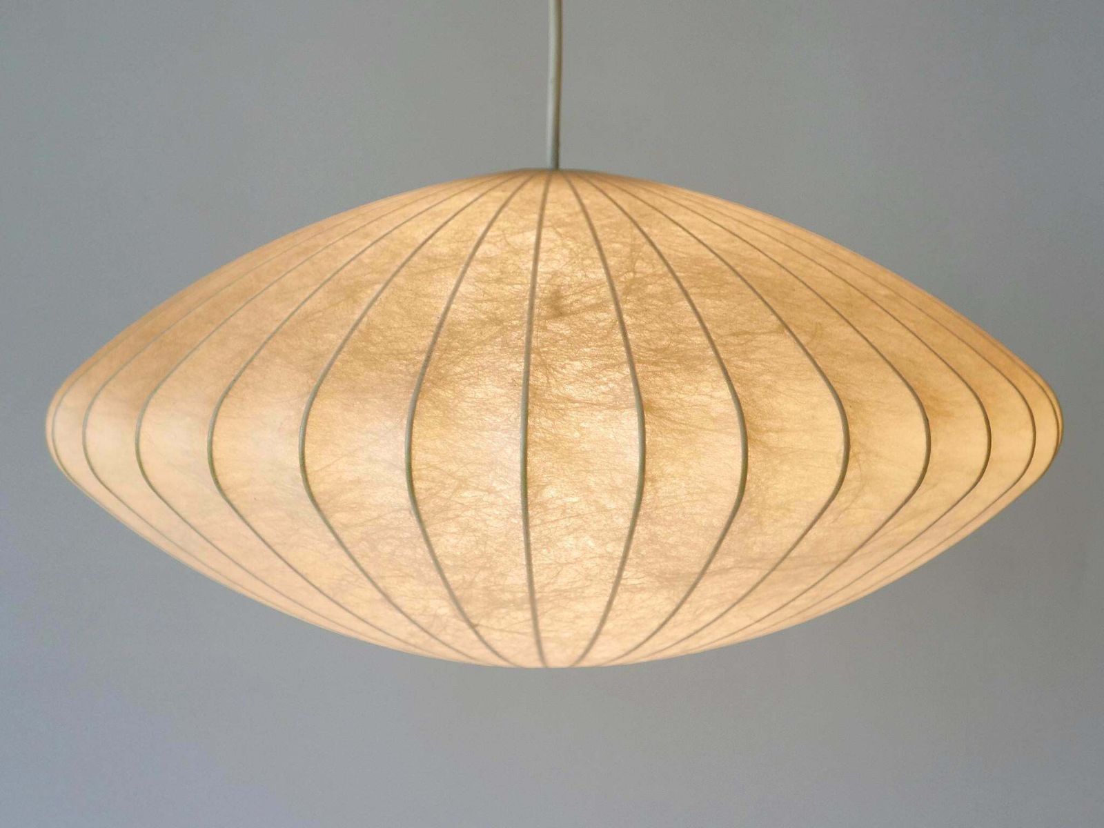 photo furniture Rare Mid Century Modern Cocoon Pendant Lamp Or Hanging Light By Goldkant 1960s