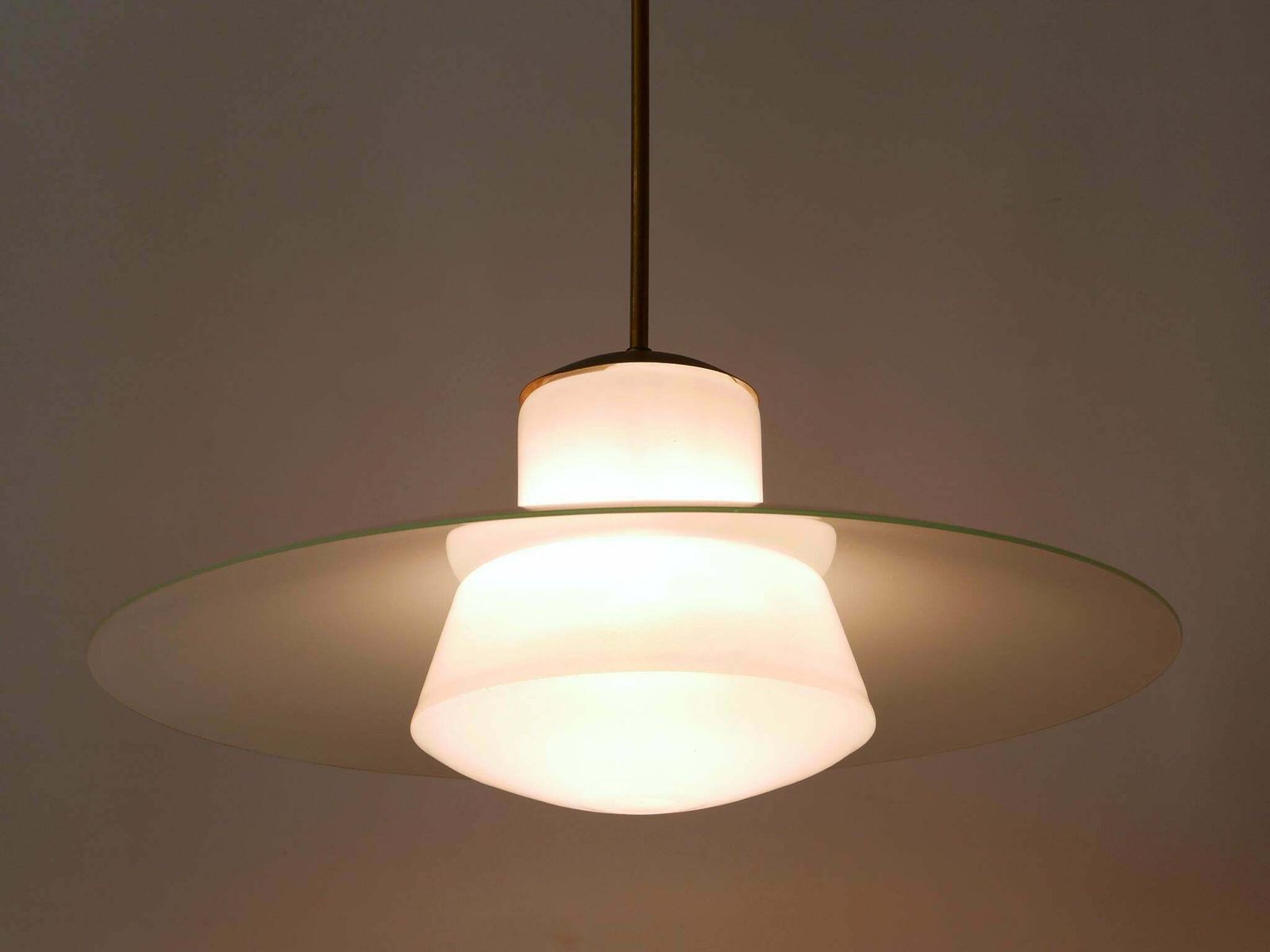Rare Mid Century Modern Pendant Lamp By Wolfgang Tümpel For Doria Germany 1950s photo 2460.0