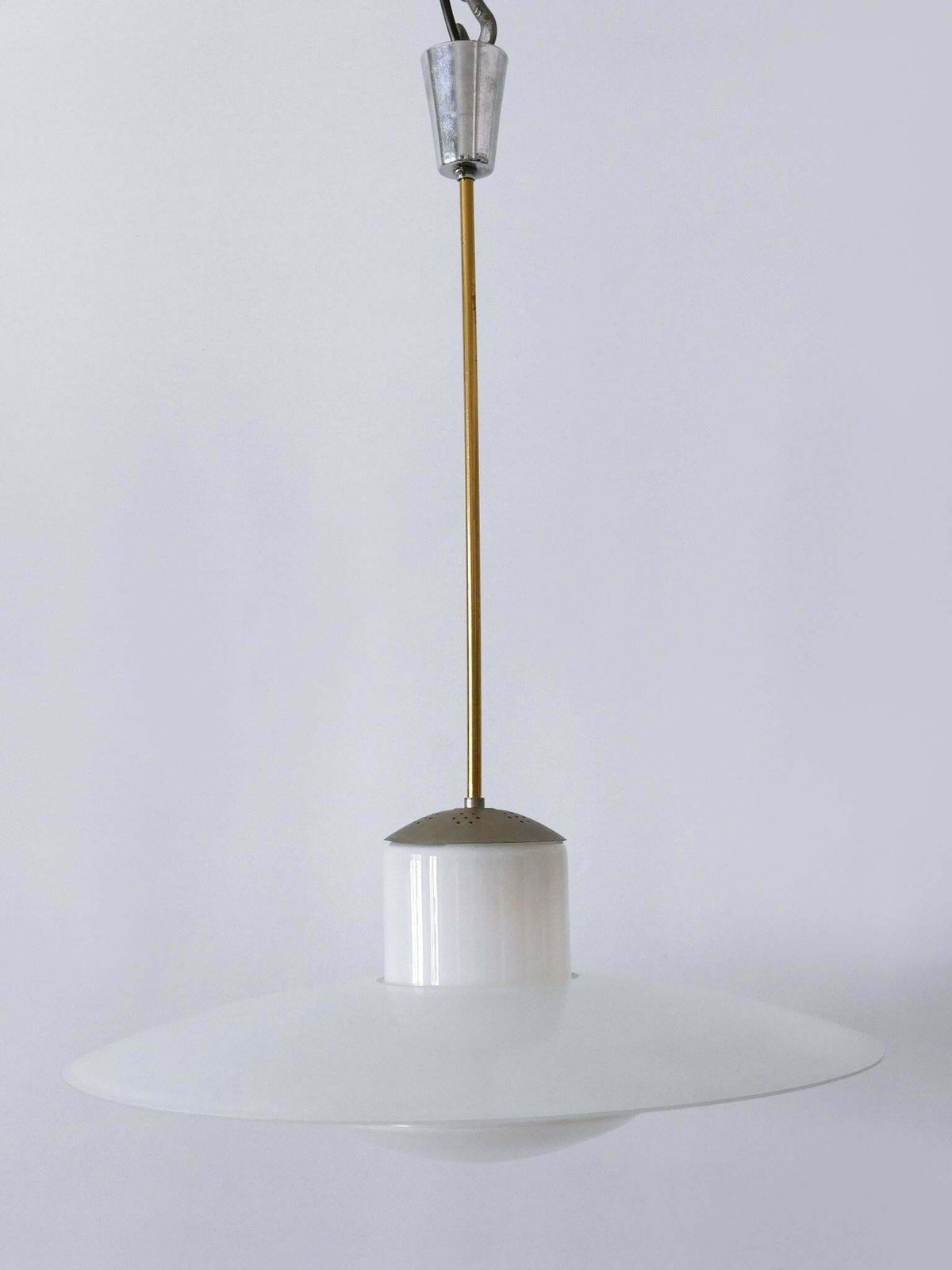 photo vintage Rare Mid Century Modern Pendant Lamp By Wolfgang Tümpel For Doria Germany 1950s