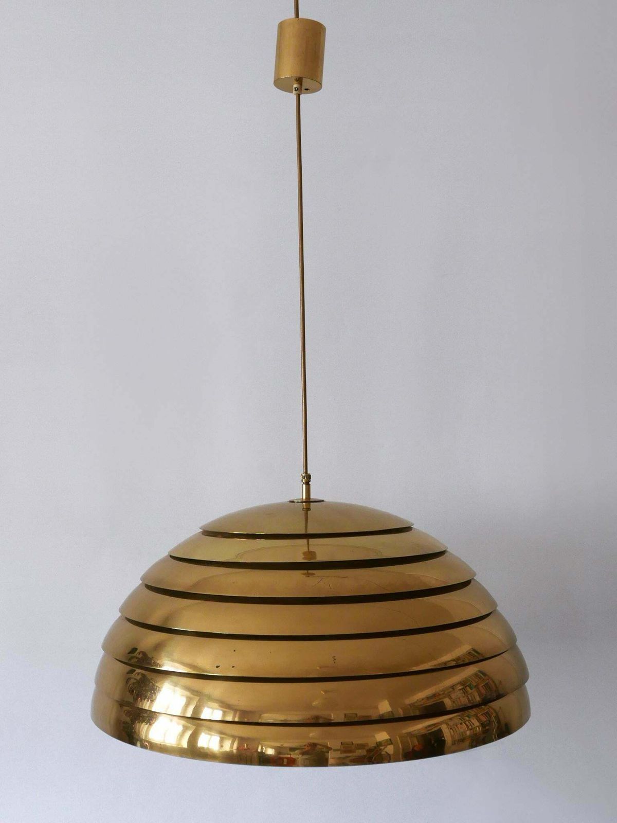 Large Mid Century Modern Pendant Lamp By Vereinigte Werkstätten Germany 1960s photo 3339.0