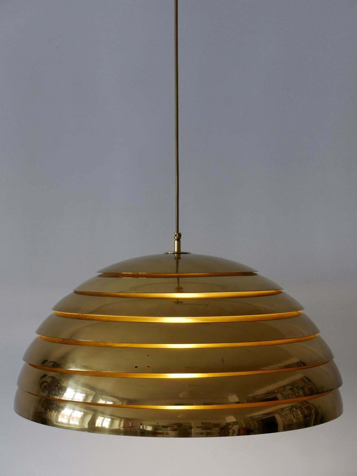 photo furniture Large Mid Century Modern Pendant Lamp By Vereinigte Werkstätten Germany 1960s