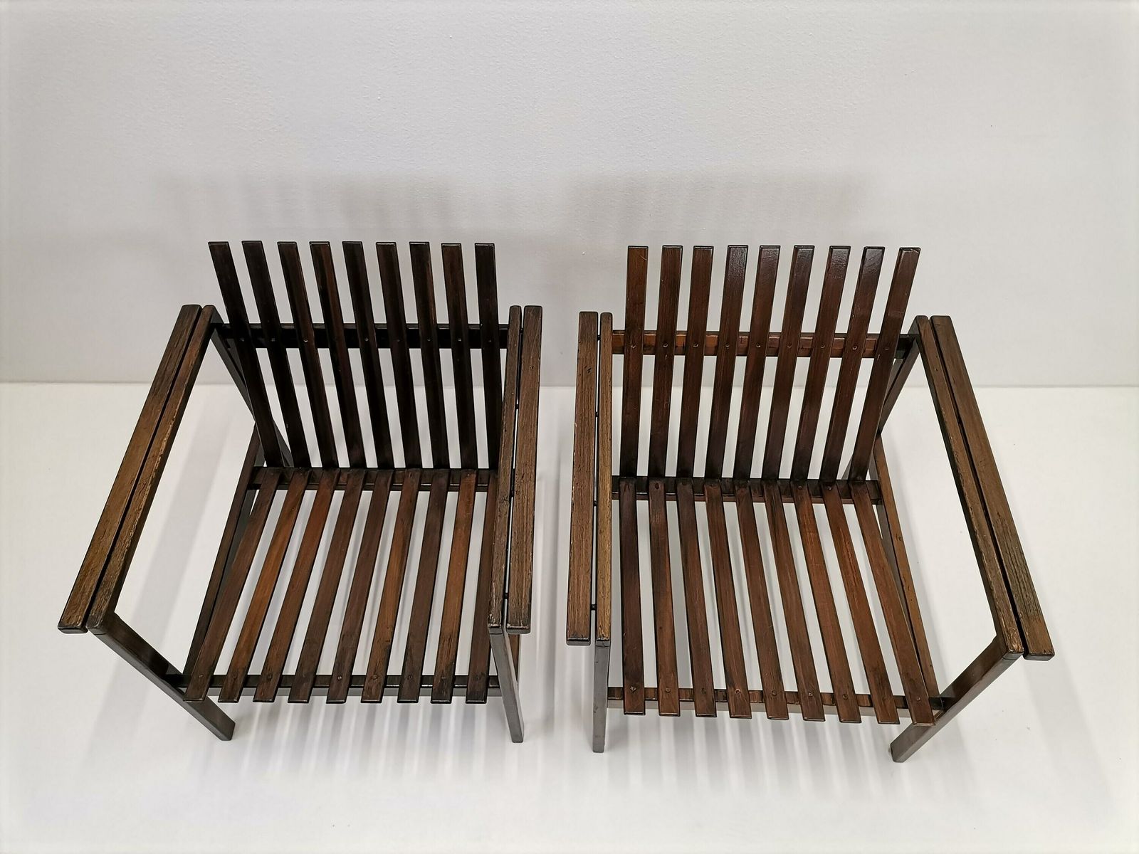 1 Of 2 Vintage Wooden Lounge Chairs Designed By Niko Kralj / Industrial Design From 70s Yugoslavia / Mid Century Modern Armchair photo for sale