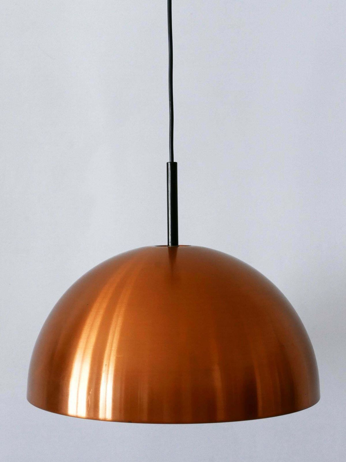 photo vintage Elegant Mid Century Modern Copper Pendant Lamp By Staff & Schwarz Germany 1960s