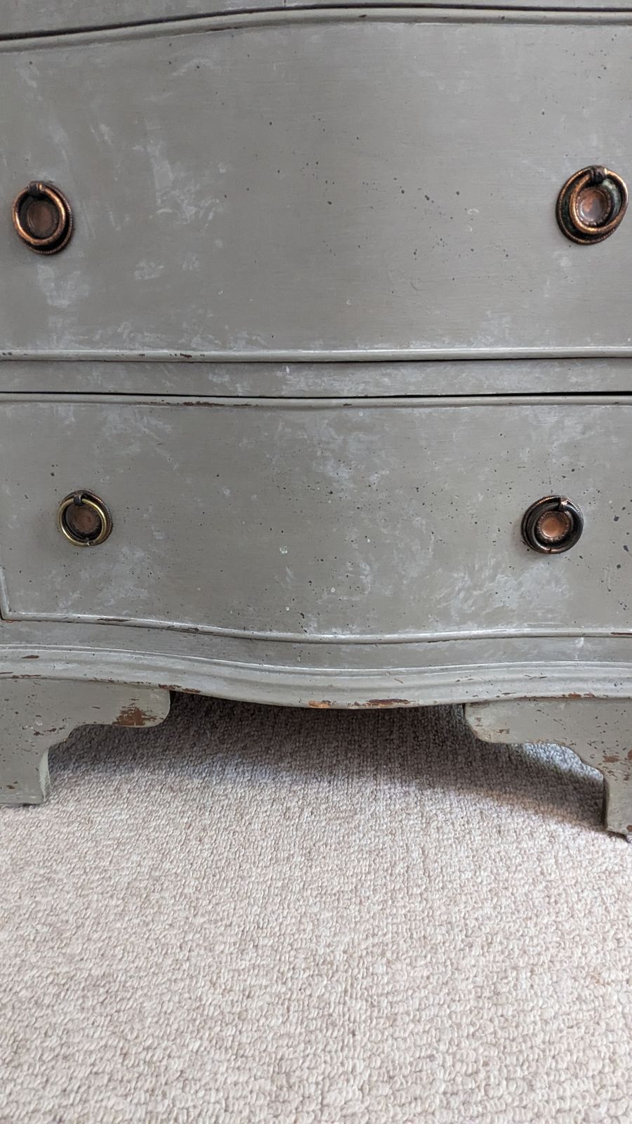 Bow Fronted 6 Drawer Tall Boy Chest Drawers photo 250.0