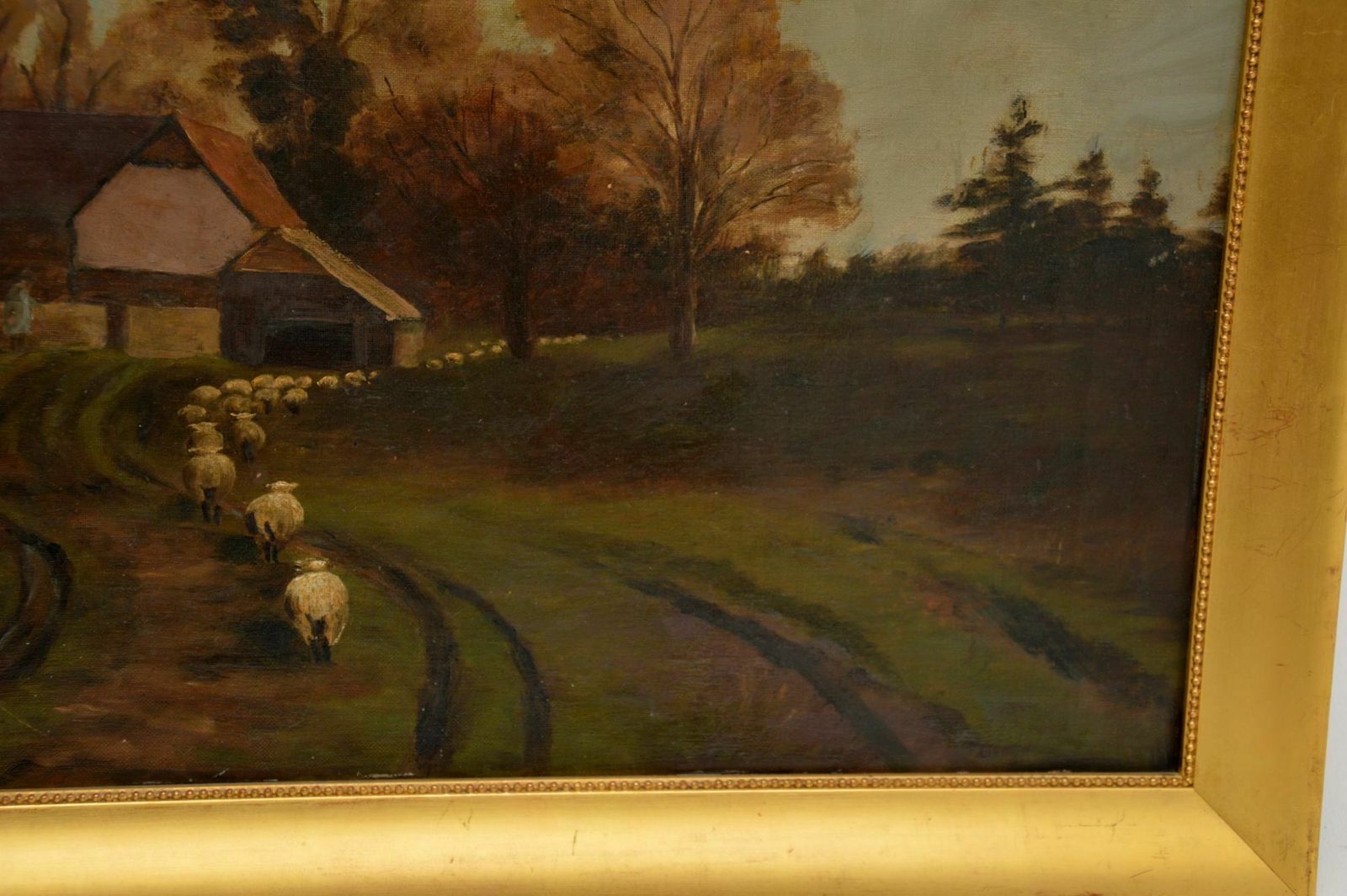 Antique Victorian Landscape Oil Painting photo 877.76