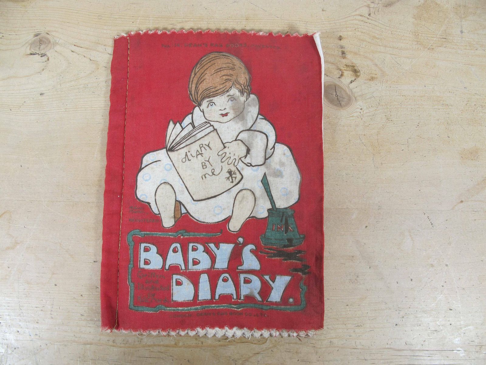 Antique Rag Book Baby's Diary. Deans Rag Books H G C Marsh. Circa 1912 photo furniture