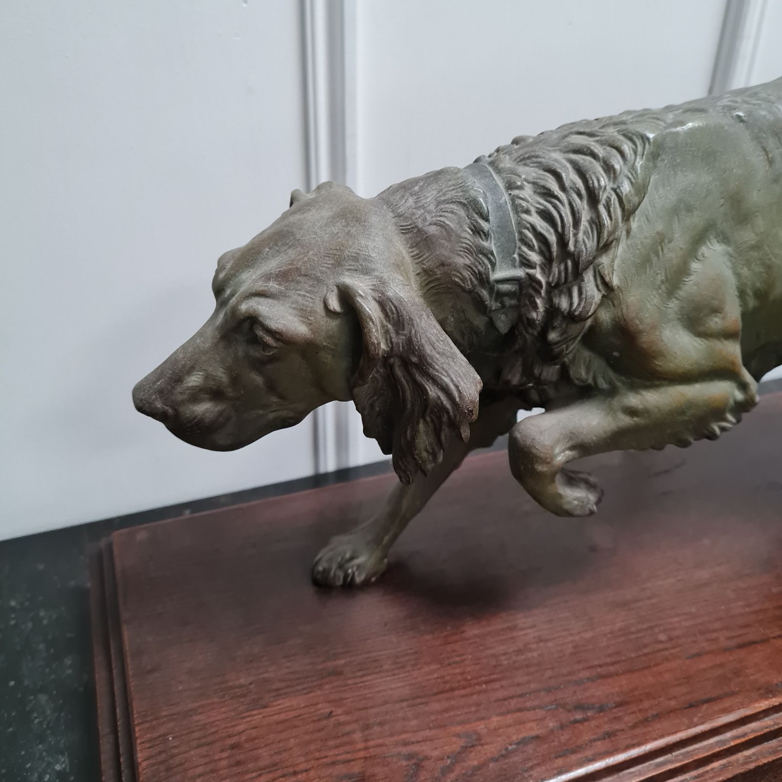 Antique Sculpture Of Dog C1900 photo furniture