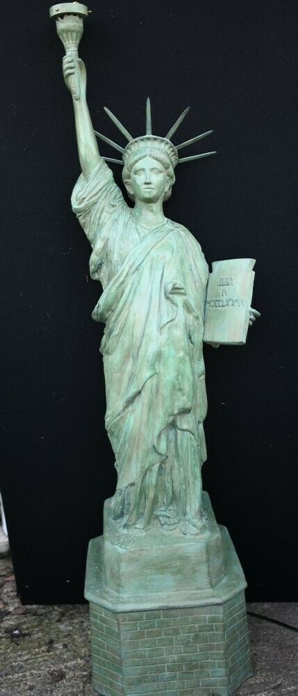 Xl Statue Of Liberty Bronze Statue New York Lamp photo furniture