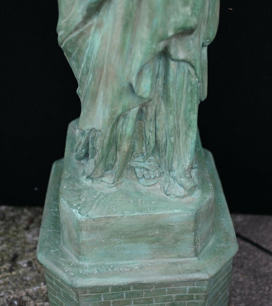 Xl Statue Of Liberty Bronze Statue New York Lamp photo vinterior