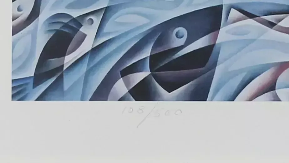 Limited Edition Signed Print By John Reilly. Titled "Harmony On Earth" photo Art