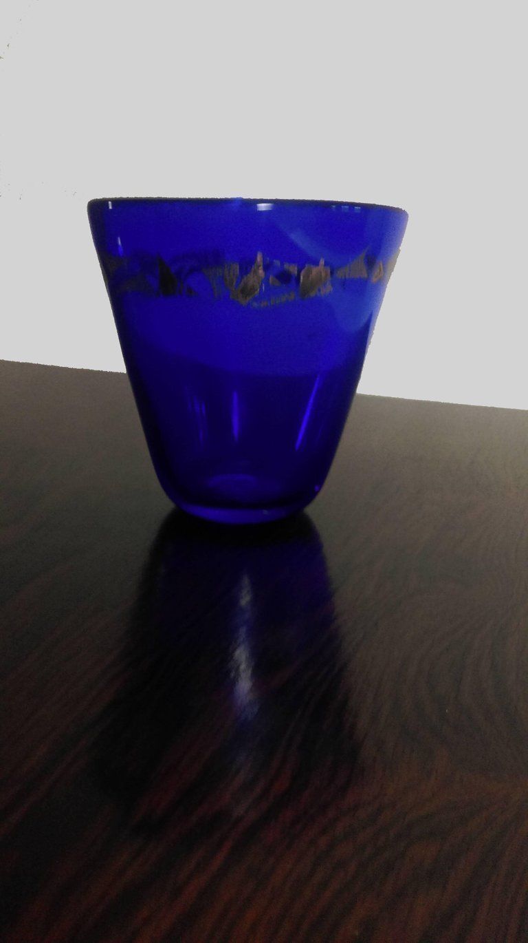 1980s Finn Lynggaard Two Studio Vases, Of Blue Glass With Silver Decorations photo furniture