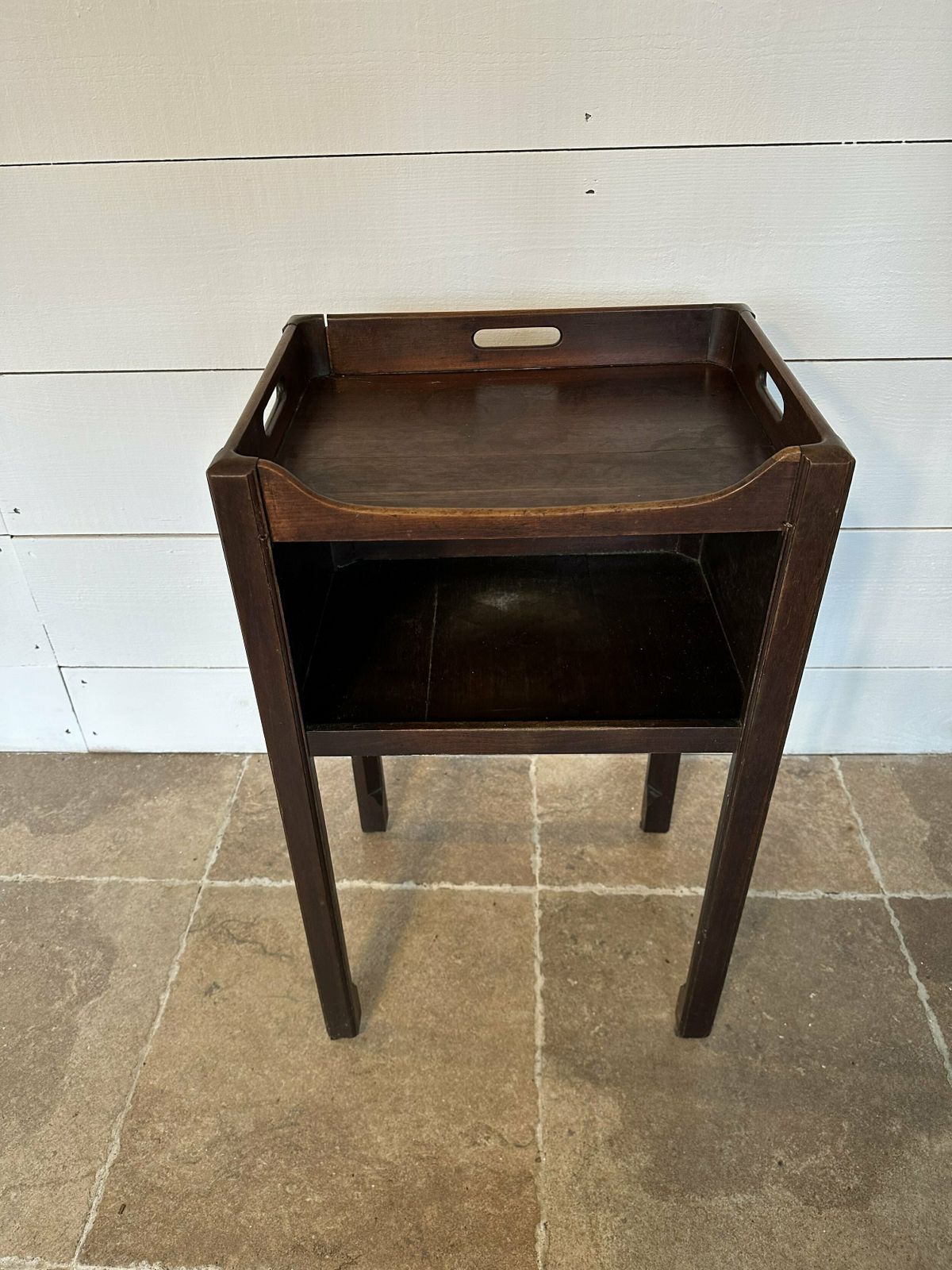 Mahogany Bedside Table, 1700s, Antique