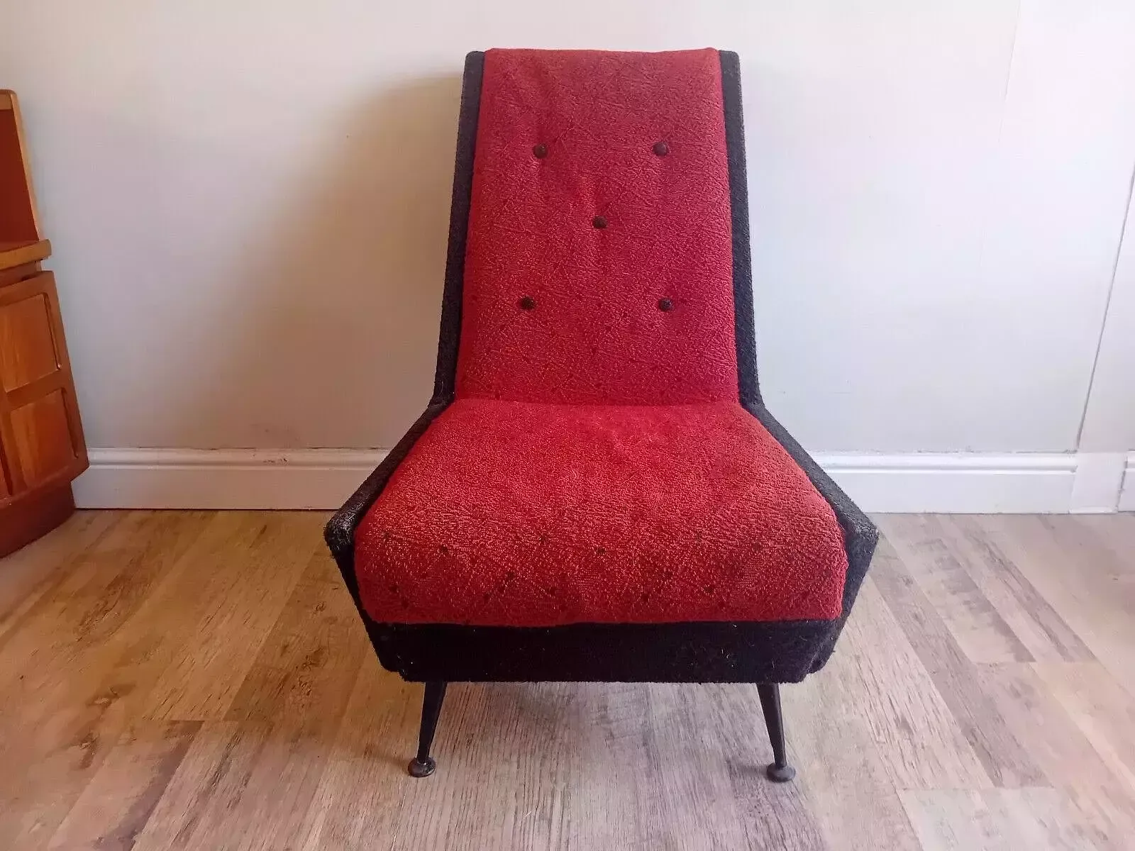 Original 1960's Sputnik Era Mid Century Lounge Chair /Easy Chair / Bedroom Chair