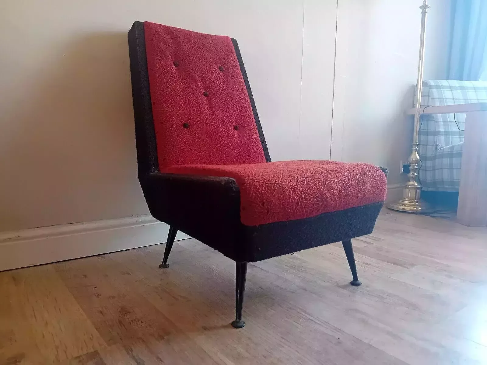 Original 1960's Sputnik Era Mid Century Lounge Chair /Easy Chair / Bedroom Chair photo furniture