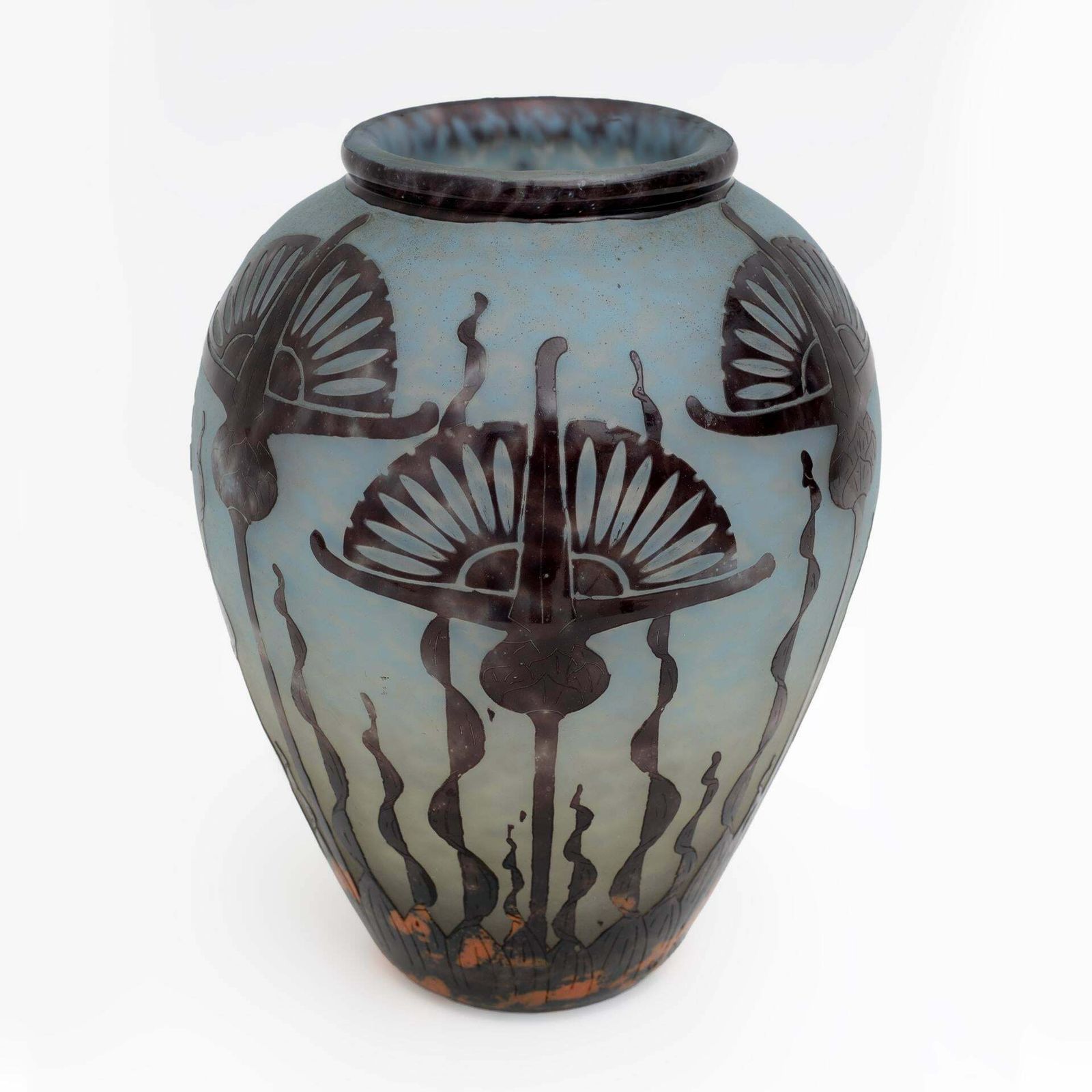 Artistics Le Verre Francais Art Nouveau Glass Vase By Charles Schneider, 1924 photo furniture