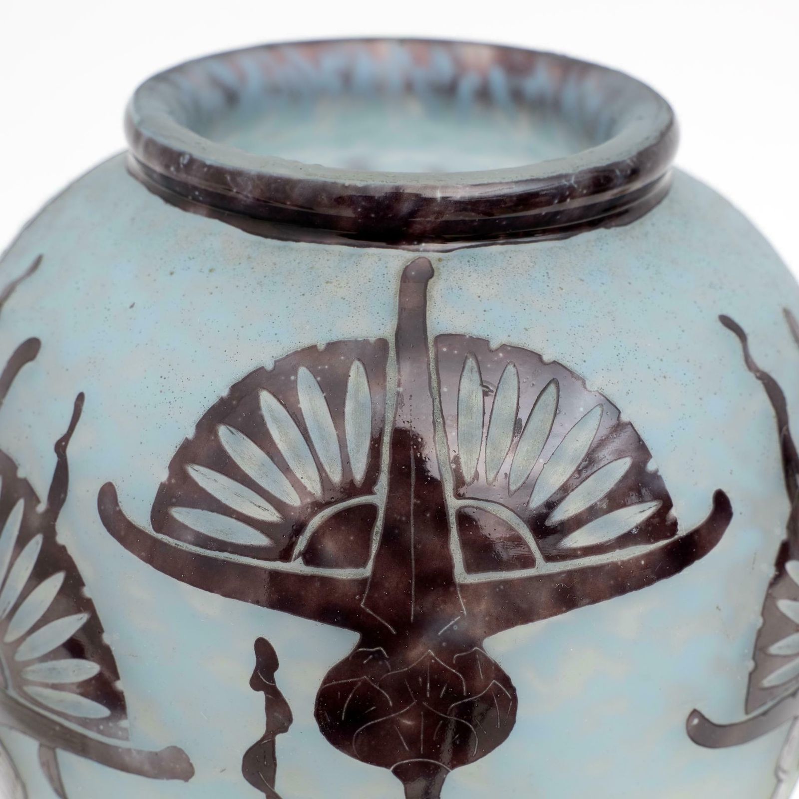 Artistics Le Verre Francais Art Nouveau Glass Vase By Charles Schneider, 1924 photo vinterior